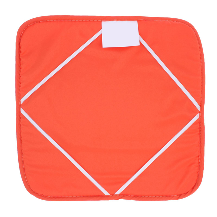 Набор подушек на стул - 2 шт., размер 34х34 см, цвет коралловый