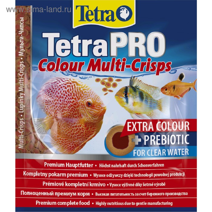Корм TetraPro Colour для рыб, чипсы, 12 г