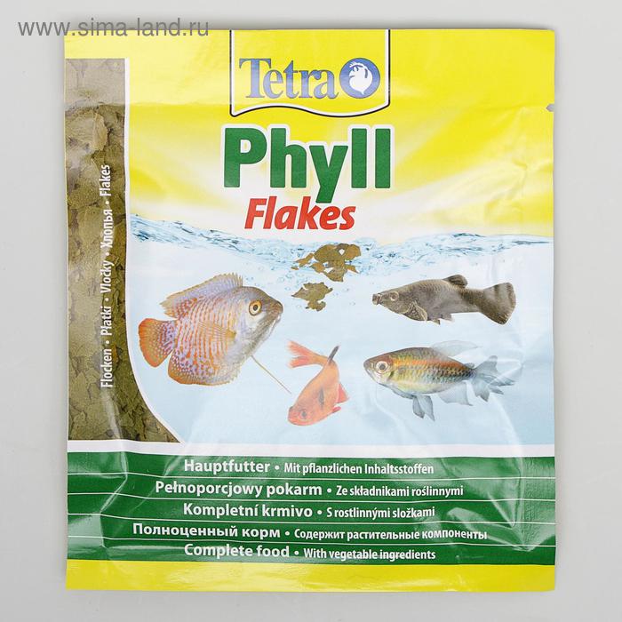 Корм TetraPhyll для рыб, растительные хлопья, 12 г