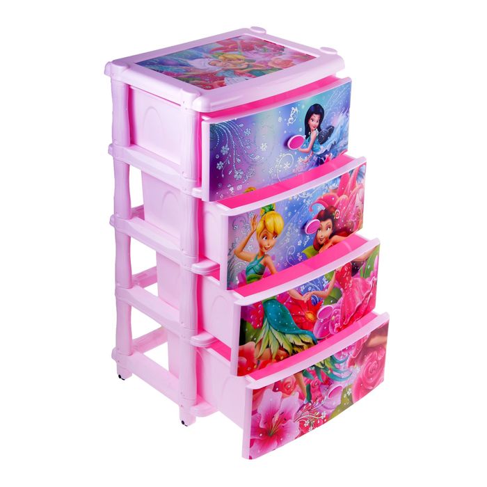 Комод широкий "Феи-Дисней", 4 секции