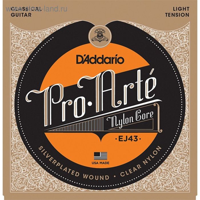 фото Струны для классической гитары d`addario ej43 pro arte light