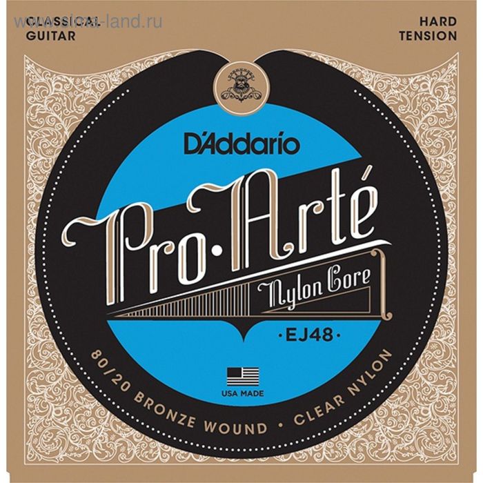 фото Струны для классической гитары d`addario ej48 pro arte hard