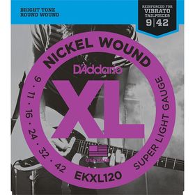 

Струны для электрогитары D'Addario EKXL120 Nickel Wound, Super Light, 9-42