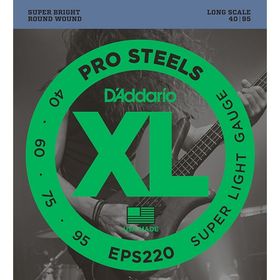 

Струны для бас-гитары D'Addario EPS220 ProSteels, Super Light, 40-95