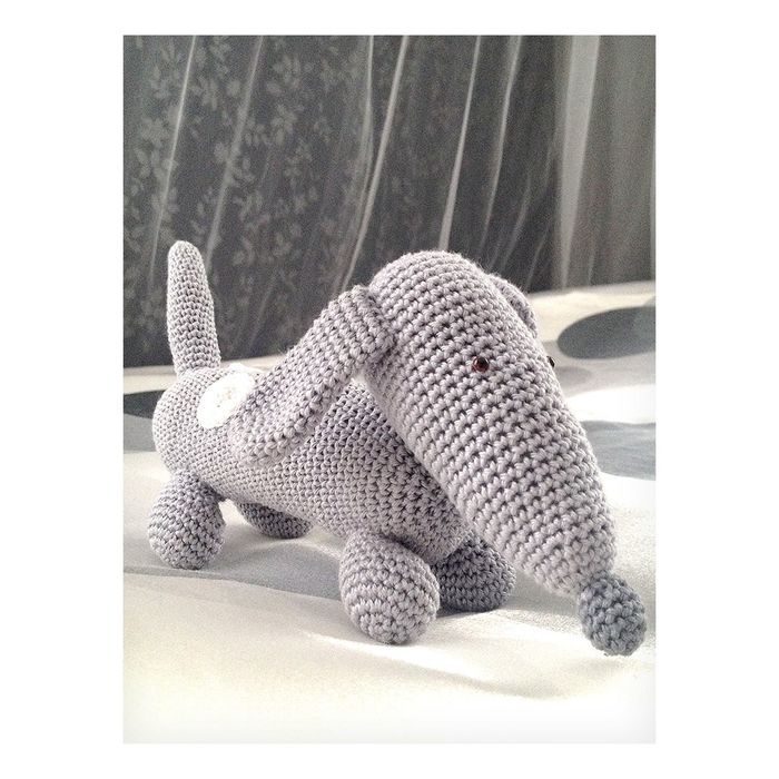 Набор для вязания : Мягкая игрушка «Такса Тина»