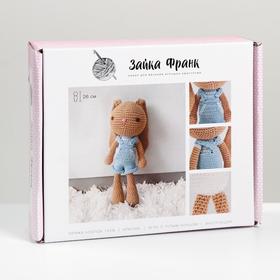 

Мягкая игрушка «Зайка Франк», набор для вязания, 12 × 10 × 4 см