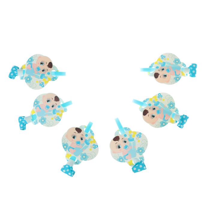 Язычок "Малыш с пустышкой" (набор 6 шт)