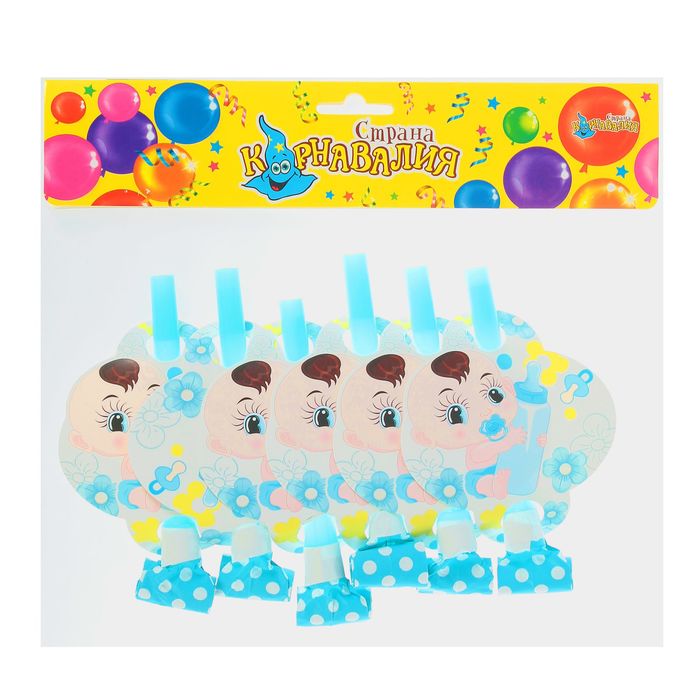 Язычок "Малыш с пустышкой" (набор 6 шт)