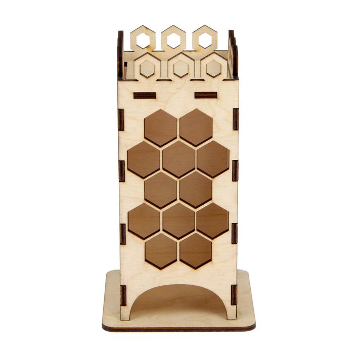 Чайный домик из фанеры "Ромбы" 11х17,5х8 см (ЧД-008)