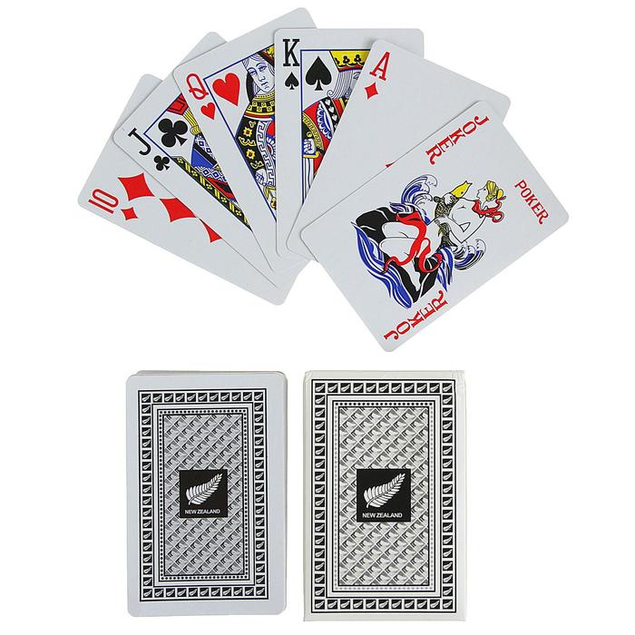 Карты игральные бумажные New Zealand, 54 шт., 5,6 × 8,6 см