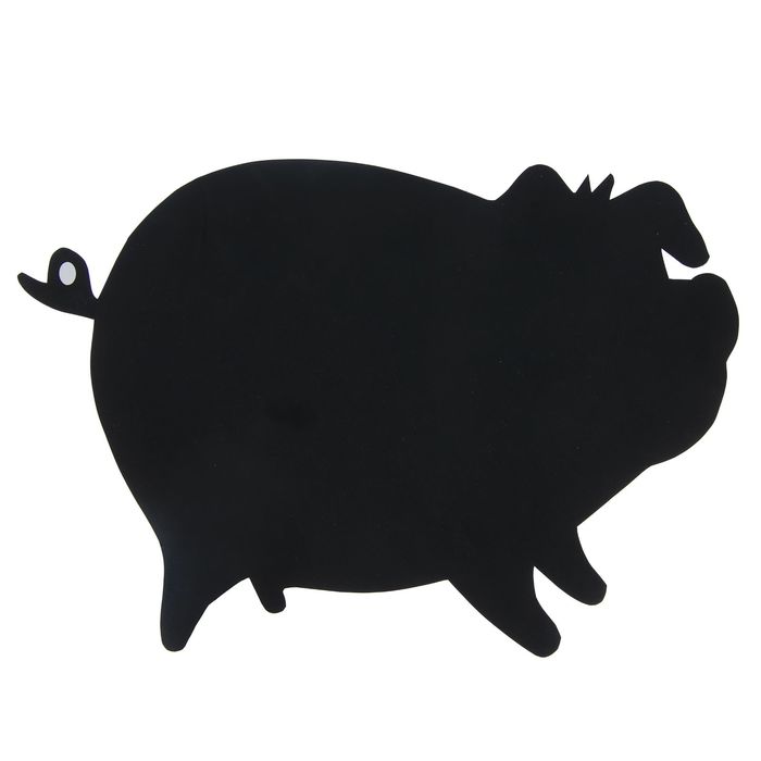 Магнитная меловая мини-доска "Свинка" 30х40 см, мел в комплекте