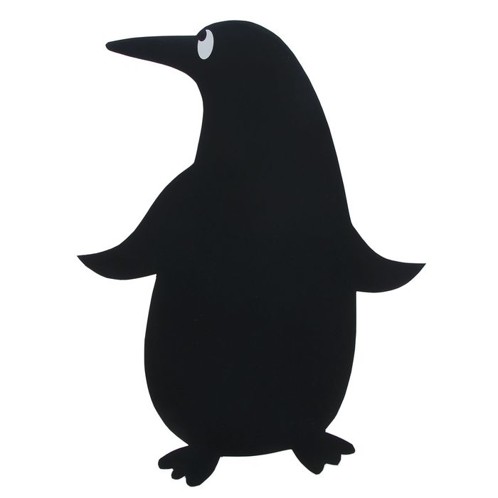 Магнитная меловая мини-доска "Пингвин" 40-30 см, мел в комплекте