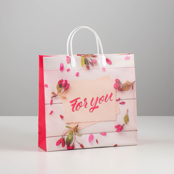 Пакет "Письмо для тебя", мягкий пластик, 30 х 30 см, 137 мкм