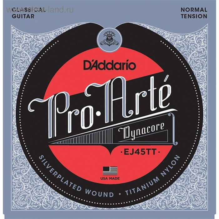 фото Струны для классической гитары d'addario ej45tt proarte dynacore d`addario