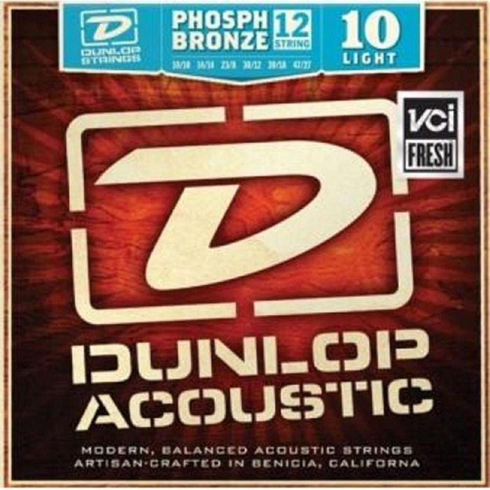 Струны для акустической 12-струнной гитары Dunlop DAP1047J, Light, 10-47
