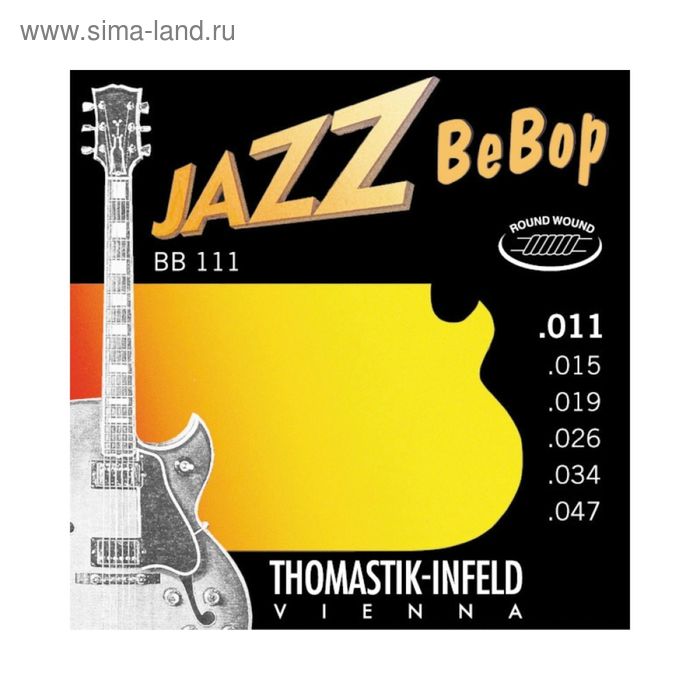 

Струны для электрогитары Thomastik BB111 Jazz BeBob, Extra Light, 11-47