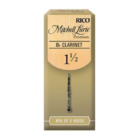 

Трости для кларнета Bb Rico RMLP5BCL150 Mitchell Lurie Premium, размер 1.5, 5шт