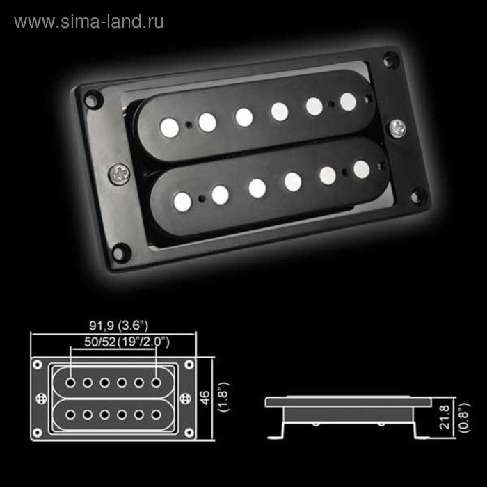

Звукосниматель Belcat BH-22Neck-BK магнитный, хамбакер, нековый, черный
