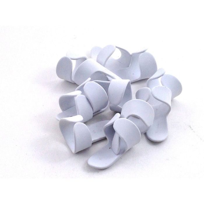 Медиатор на средний палец (коготь) D'Andrea R374-MD-WHT белый, средний, 12 штук в пакете