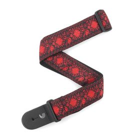 

Тканный ремень для гитары Planet Waves T20W1417, рисунок «Monterey 2», темно-красный