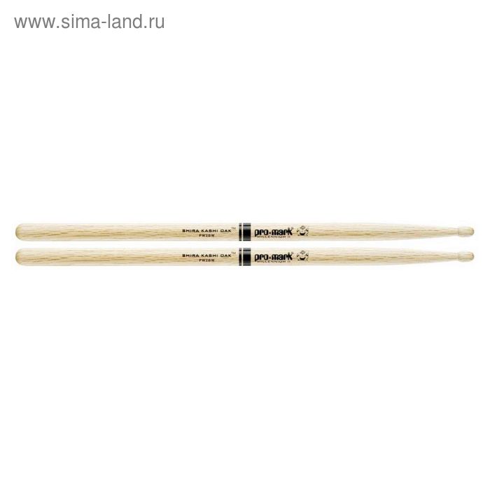 Барабанные палочки ProMark PW2BW Shira Kashi, дуб, деревянный наконечник, 2B барабанные палочки promark pw2bw