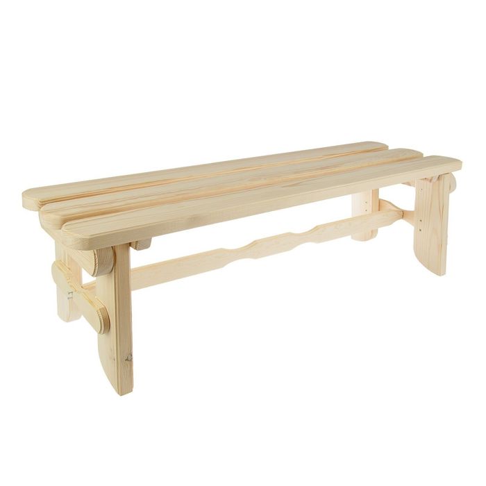 Лавка &quot;Разбойник&quot; 140 см, сосна натуральная