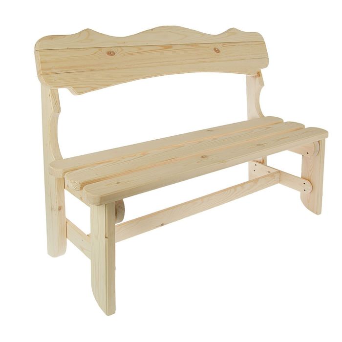 Скамейка &quot;Разбойник&quot; 150 см, сосна натуральная