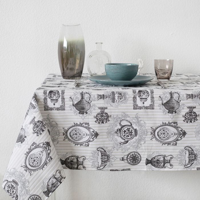 Скатерть "Доляна" Диковинная утварь, размер 145 х 144 см, вафельное полотно