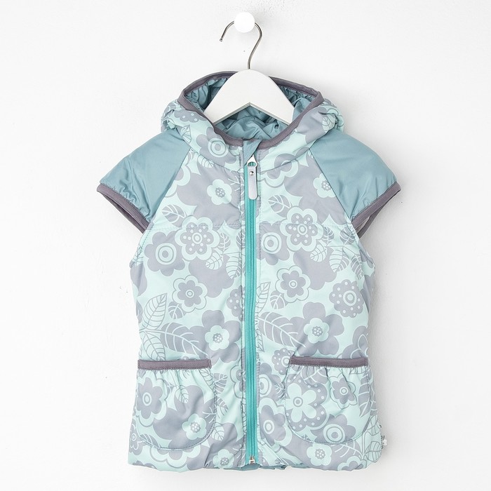 Жилет для девочки "ЛАЙМА", рост 92 см (52), цвет бирюзовый Ж21017-01_М