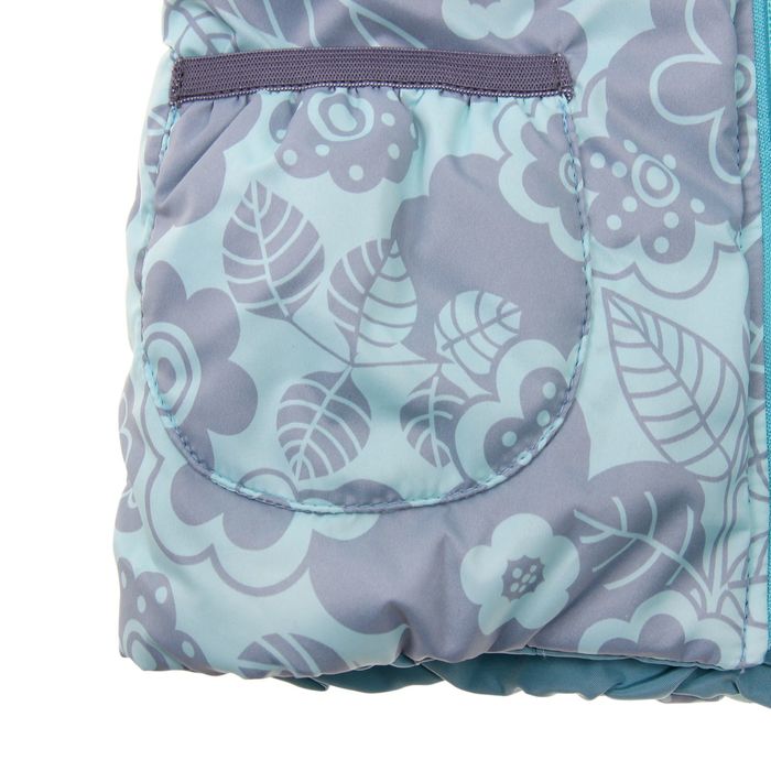 Жилет для девочки "ЛАЙМА", рост 92 см (52), цвет бирюзовый Ж21017-01_М