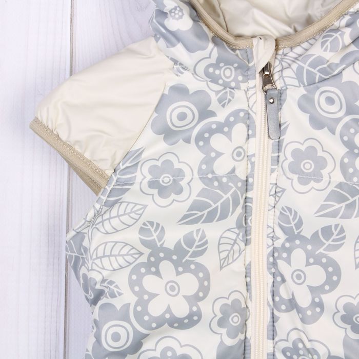 Жилет для девочки "ЛАЙМА", рост 92 см (52), цвет кремовый Ж21017-01_М