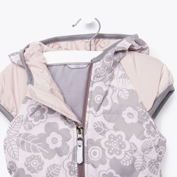 Жилет для девочки "ЛАЙМА", рост 92 см (52), цвет розовый Ж21017-01_М