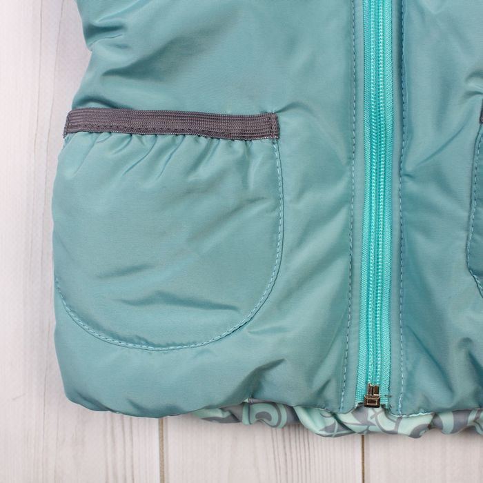 Жилет для девочки "ЛАЙМА", рост 98 см (52), цвет минт Ж21017-01_М