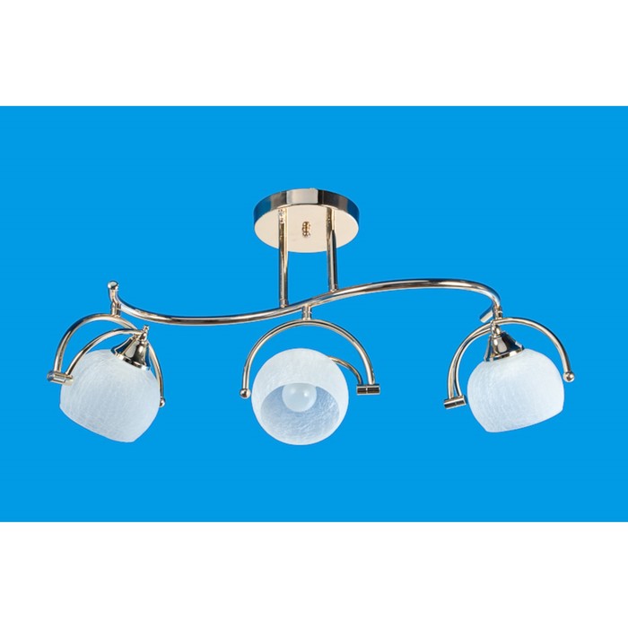 Люстра спот "Элегия" 3 лампы 60W E27 золото 64х18х28 см