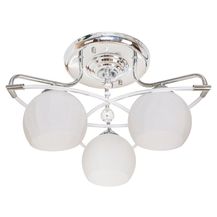 Люстра еврокаркас "Аида" 3 лампы 60W E27 хром 43х43х24 см