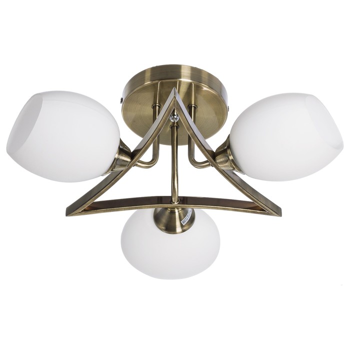 Люстра еврокаркас "Триада" 3 лампы 60W E27 античная бронза 40х40х20 см