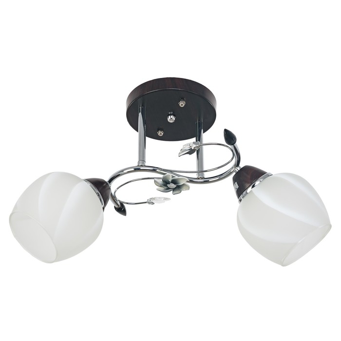 Люстра "Фелиция" 2x40Вт E27 хром 52,5х23х26см.