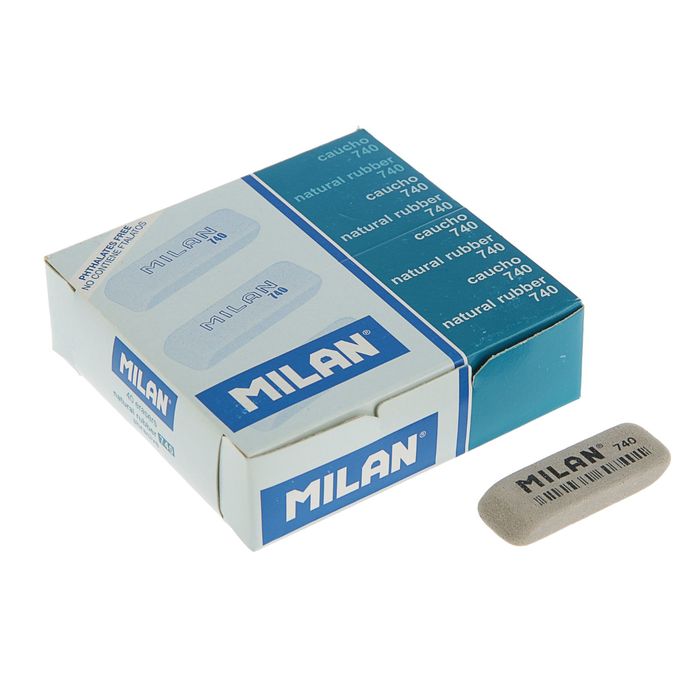Ластик MILAN 740, скошенный 52x19x7 мм, натуральный каучук
