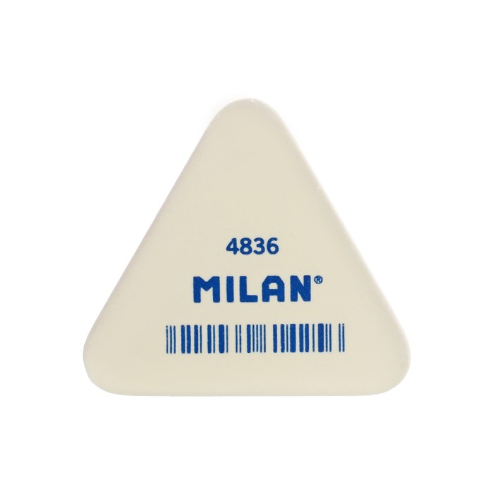 Ластик MILAN 4836, треугольный 50x44x7 мм, синтетический каучук, микс