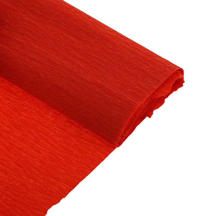 Бумага крепированная 50x250см, 32 г/м², терракотовая, растяжение 55%, в рулоне