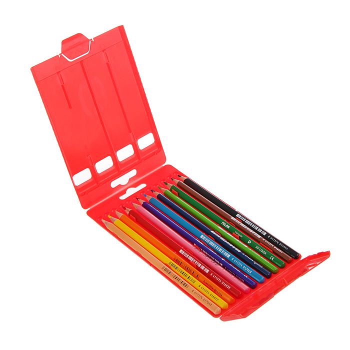 Карандаши трёхгранные 12 цветов MILAN "231", пластиковая упаковка, европодвес