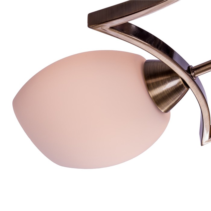 Люстра еврокаркас "Триада" 5 ламп 60W E27 античная бронза 55х55х19 см