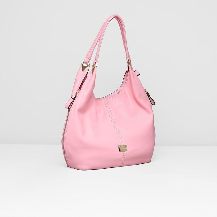 Сумка женская на молнии, с расширением, 1 отдел с перегородкой, наружный карман, цвет розовый