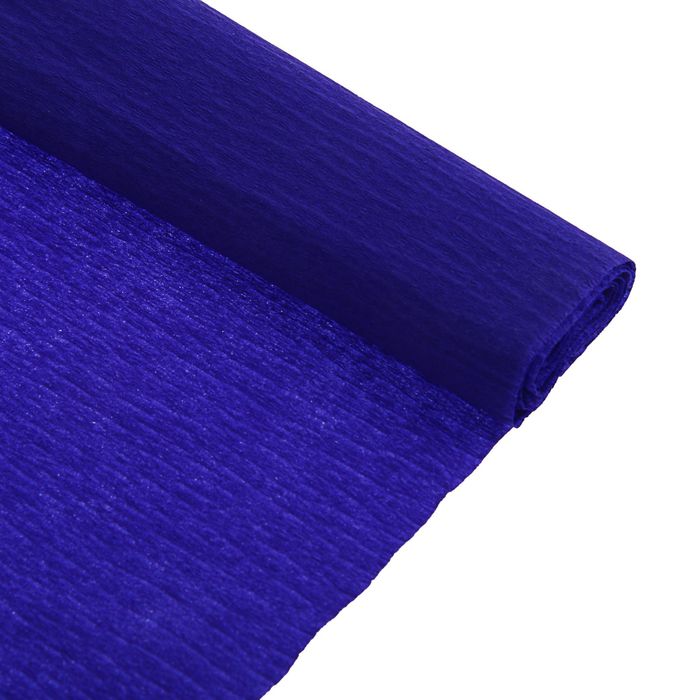 Бумага крепированная 50x250см, 32 г/м², темно-фиолет., растяжение 55%, в рулоне