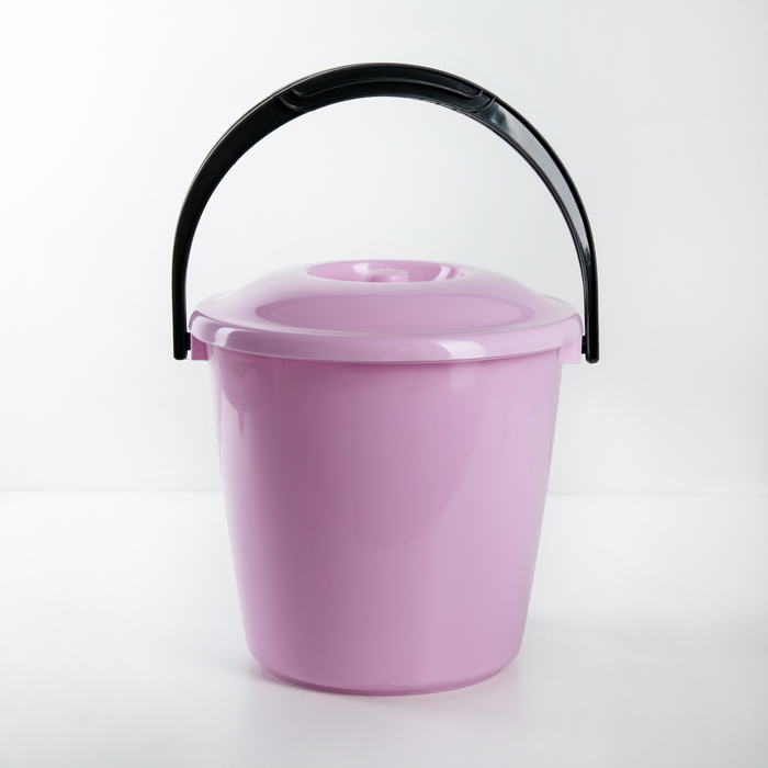 Ведро с крышкой 8 л, цвет МИКС