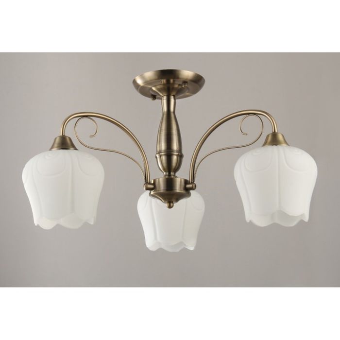 Люстра "Бакко"  3 лампы Е27 60Вт бронза 61х61х32