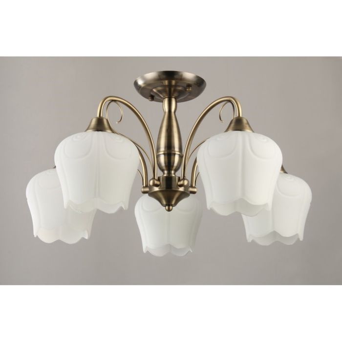 Люстра  "Бакко"  5 ламп Е27 60Вт бронза 61х61х32