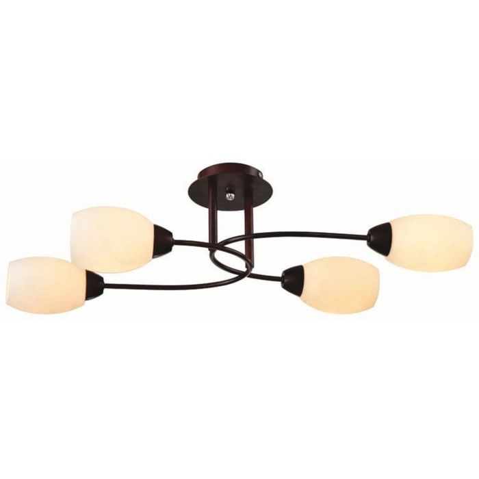 Люстра  "Грумс"  4 лампы Е14 60Вт  венге 71х30х20