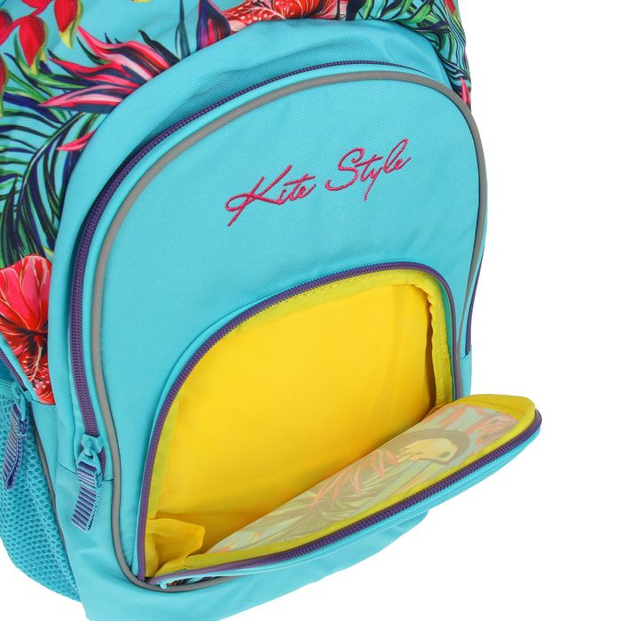 Рюкзак школьный эргономичная спинка Kite 950 Style-3, 47 х 32 х 20 см, бирюзовый