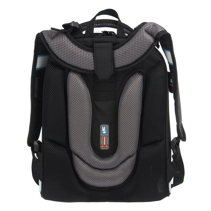 Рюкзак каркасный Stavia 36*28*16 эргономичная спинка, для мальчика «Скорость» 15001-38 чёрный